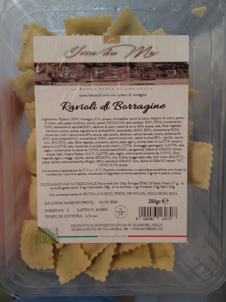 Ravioli di borragine