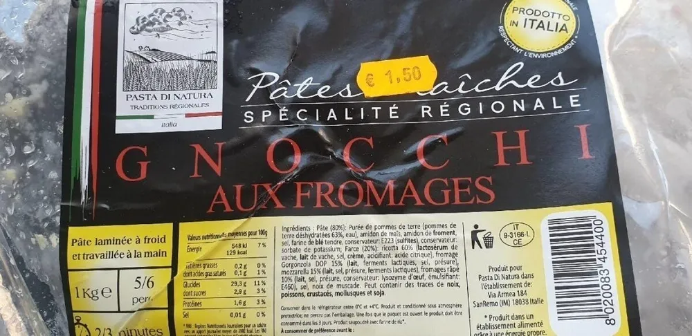 Gnocchi aux fromages