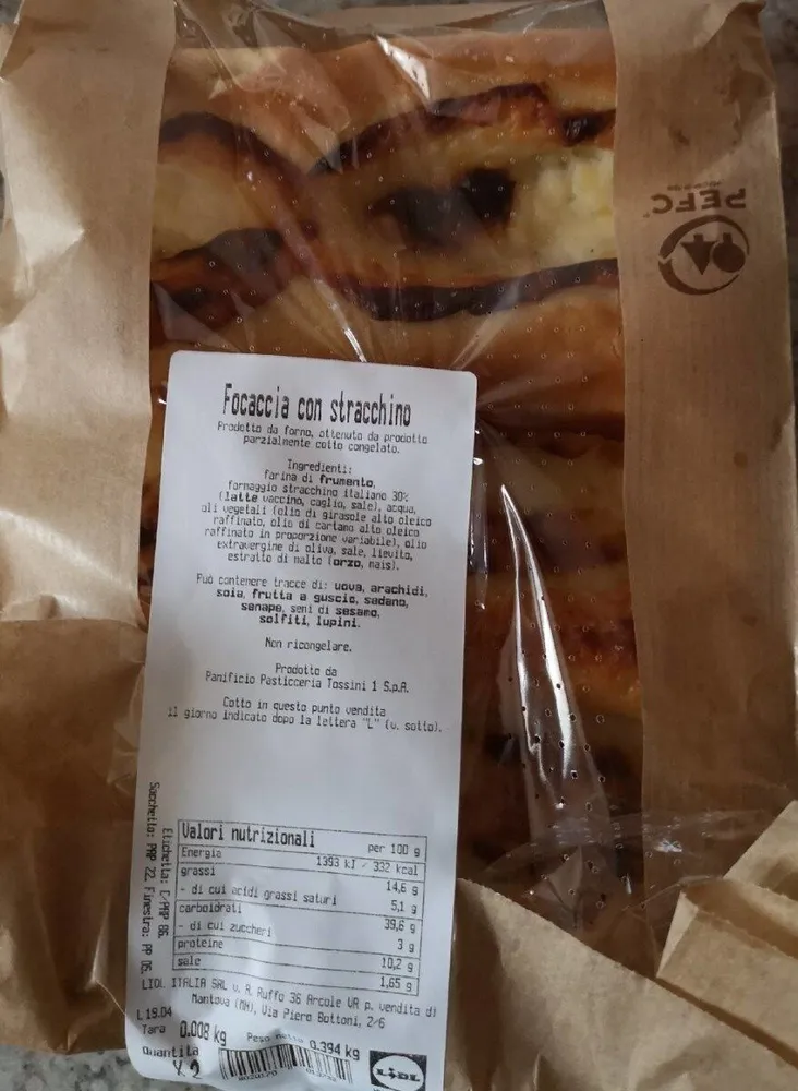 Focaccia con stracchino