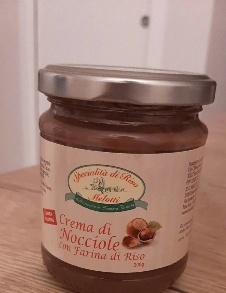 Crema di nocciole con farina di riso