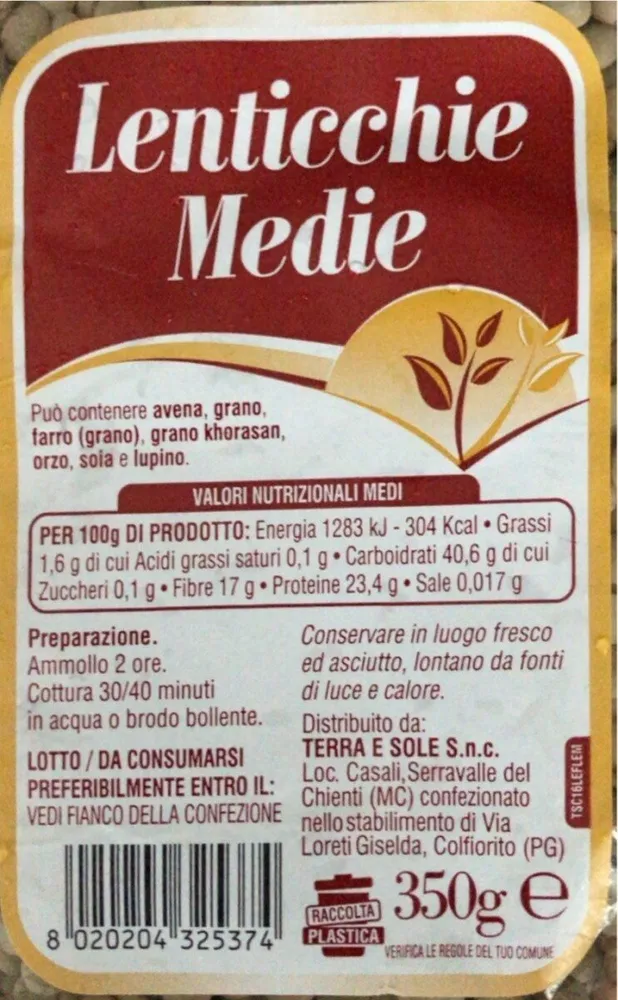 Lenticchie medie