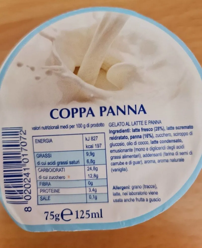 Gelato coppa panna