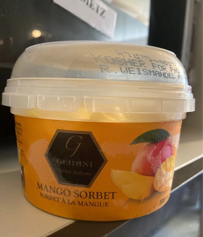 Mango sorbet