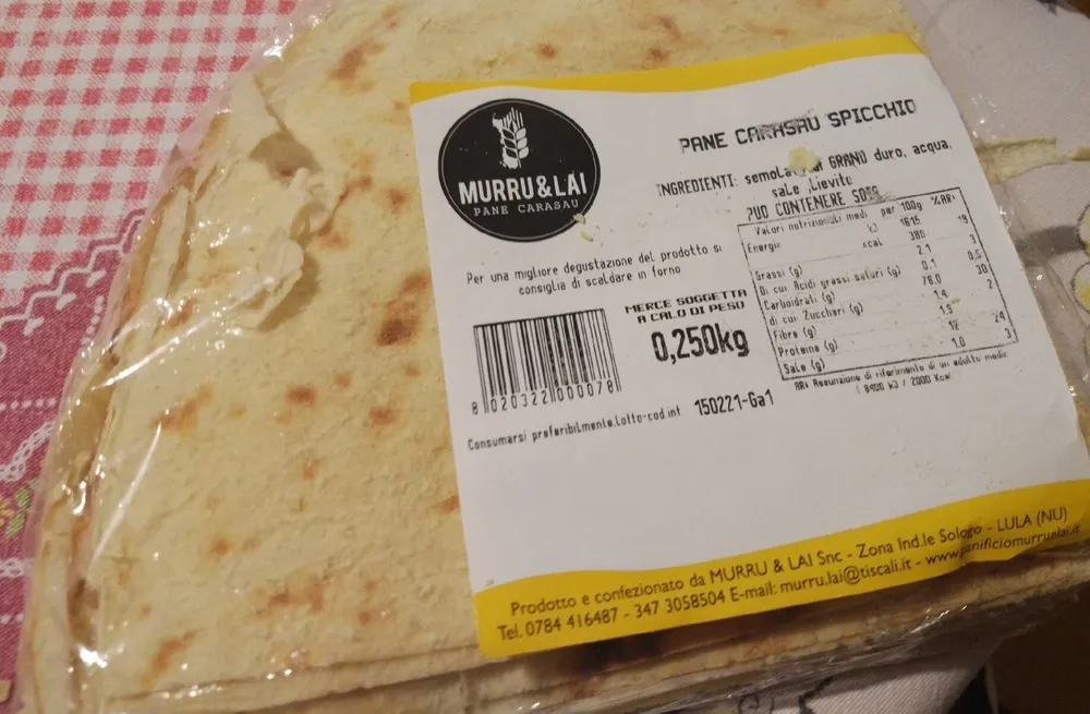 Pane Carasau Spicchio