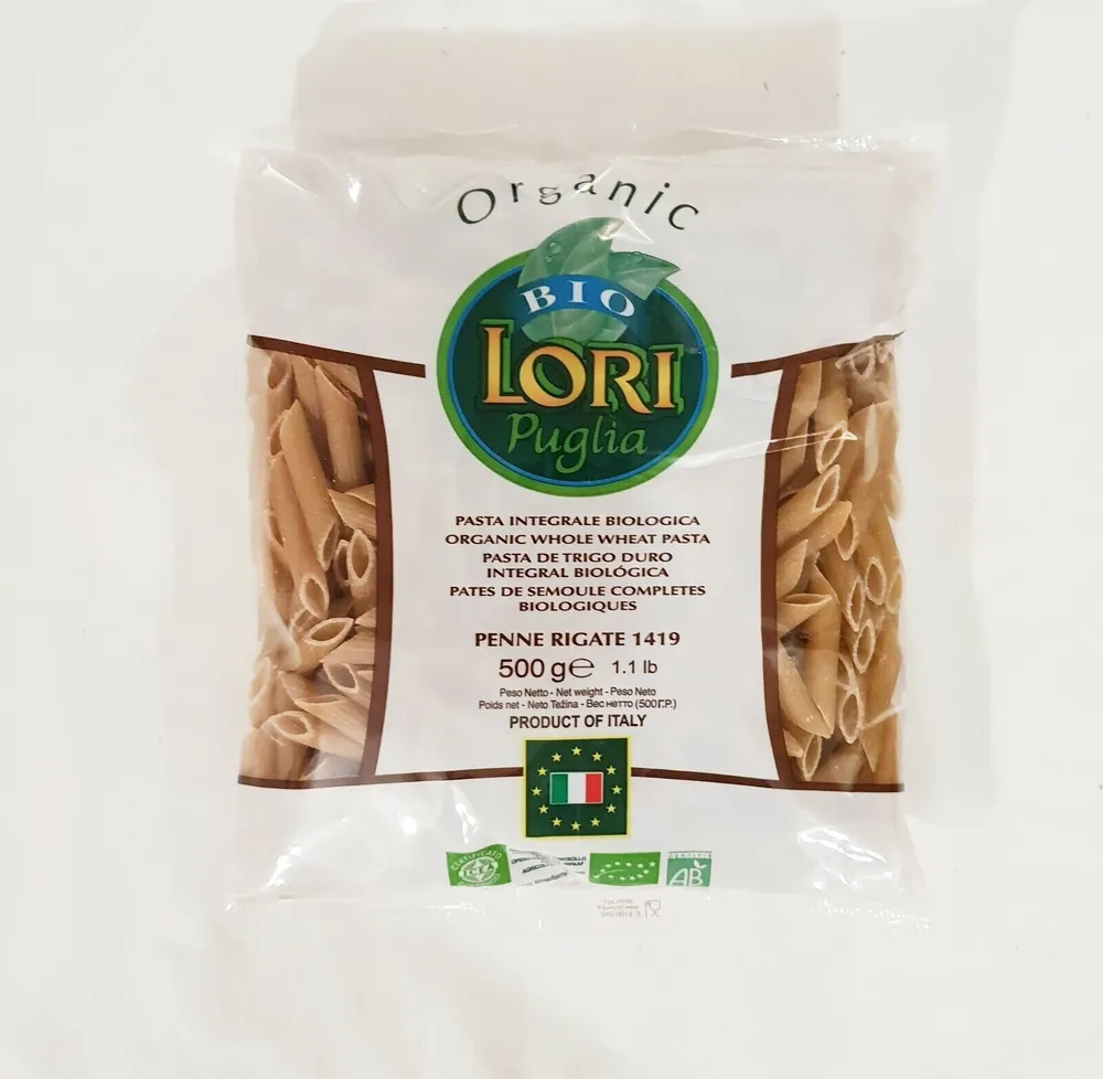Pasta integrale biológica