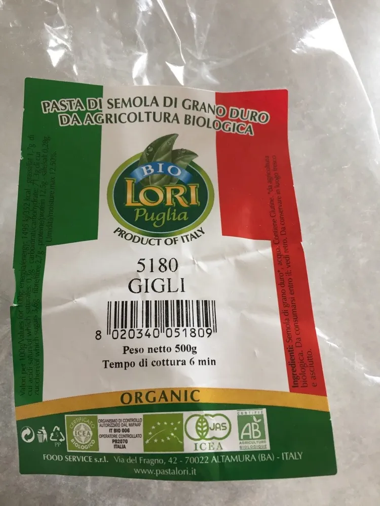 Pasta di semila di grano duro