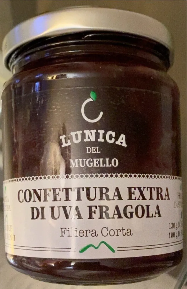 Confettura exra di uva fragola
