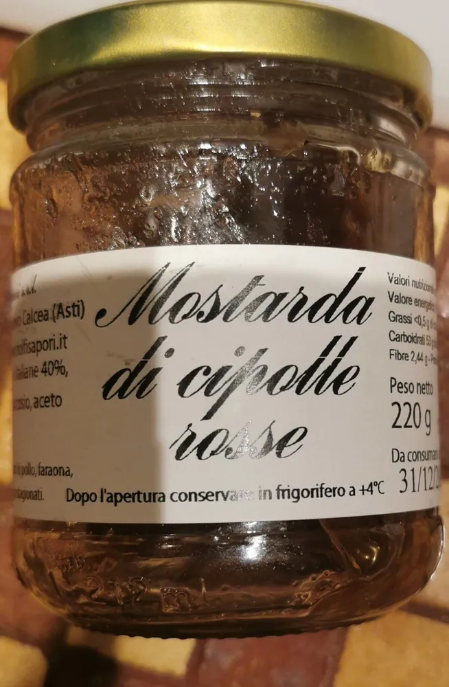 Mostarda di cipolle rosse
