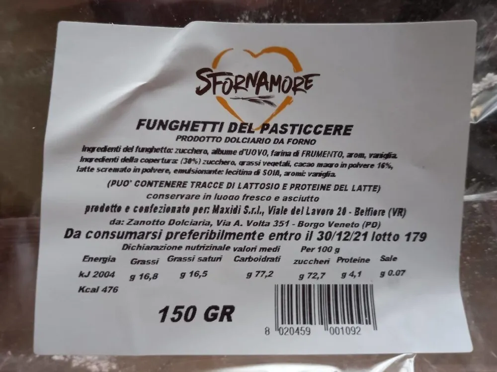 Funghetti del pasticcere