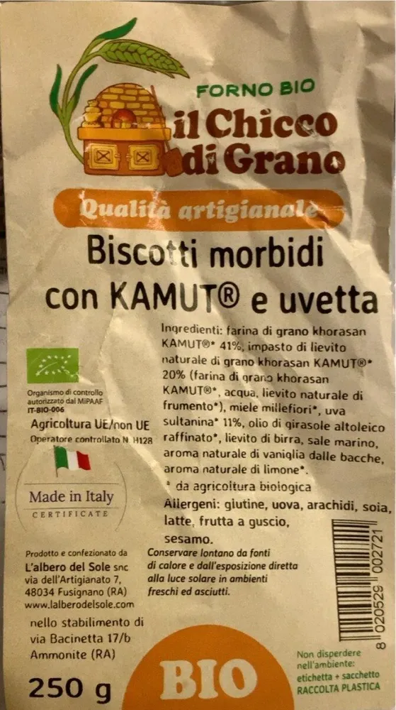 Biscotti morbidi con KAMUT e ucetta