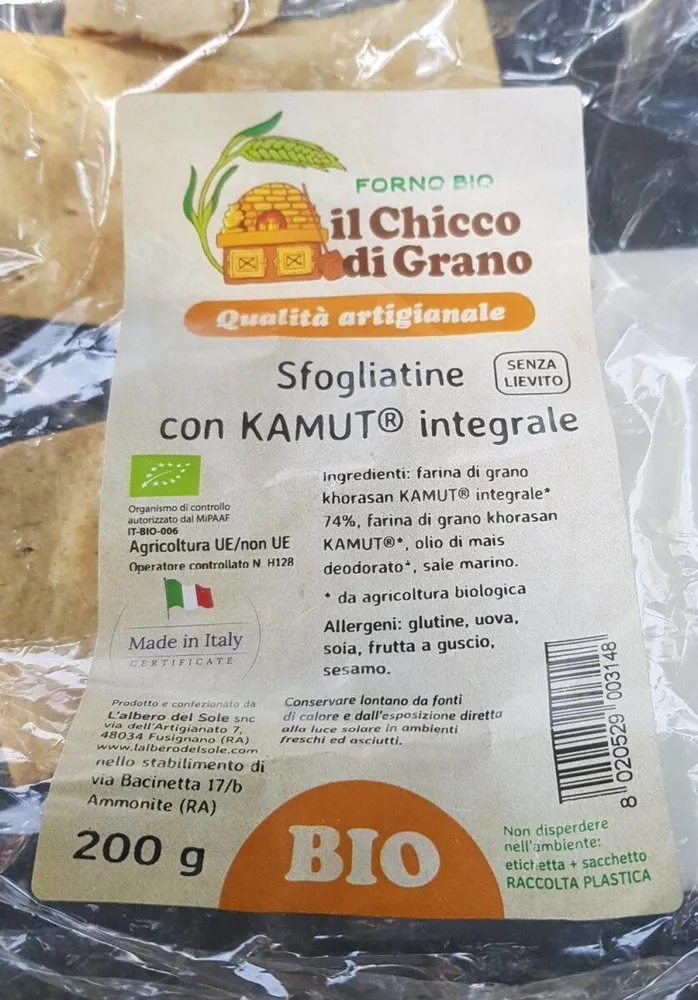 Sfogliatine con Kamut integrale