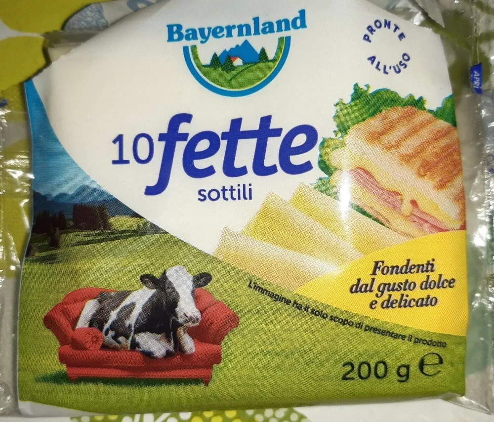 Fettine di formaggio fuso