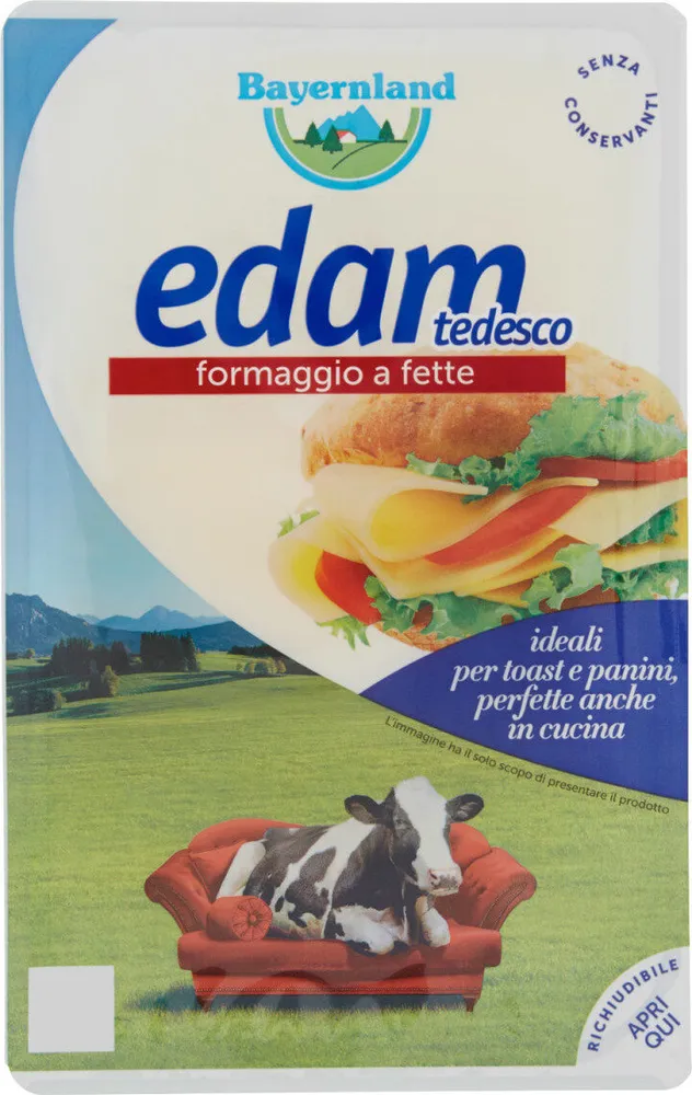 Edam tedesco formaggio a fette
