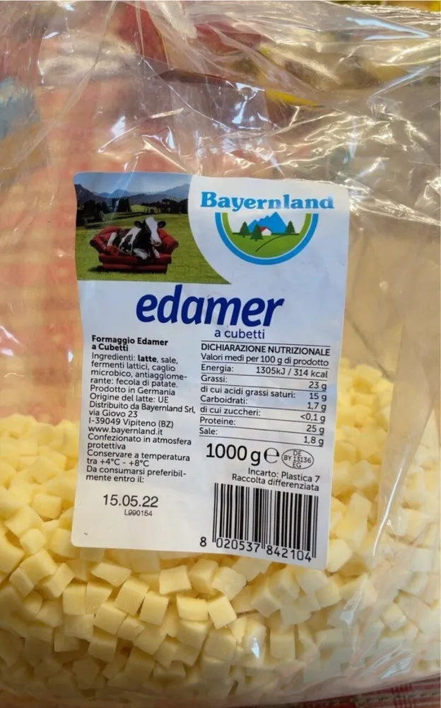 Edamer a cubetti