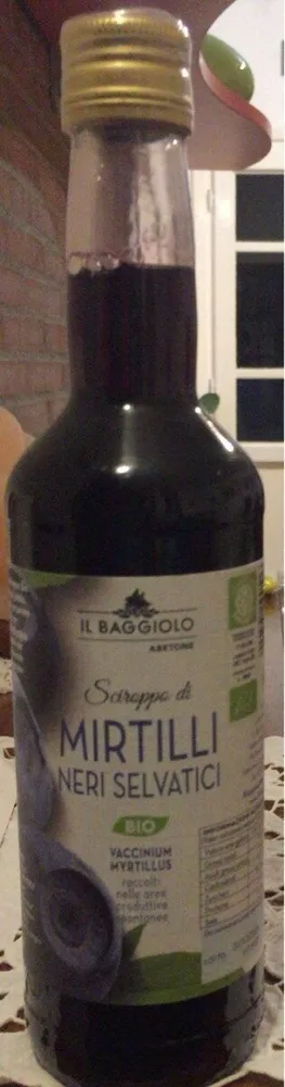 Sciroppo di mirtilli neri selvatici