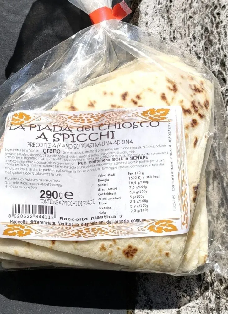 Piadina a spicchi