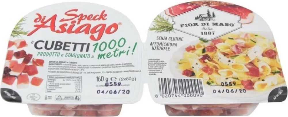 Speck di asiago a cubetti
