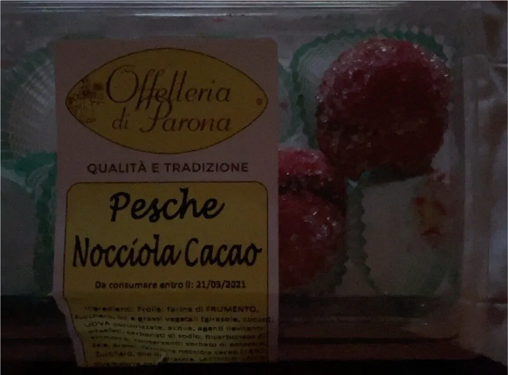 Pesche nocciola cacao