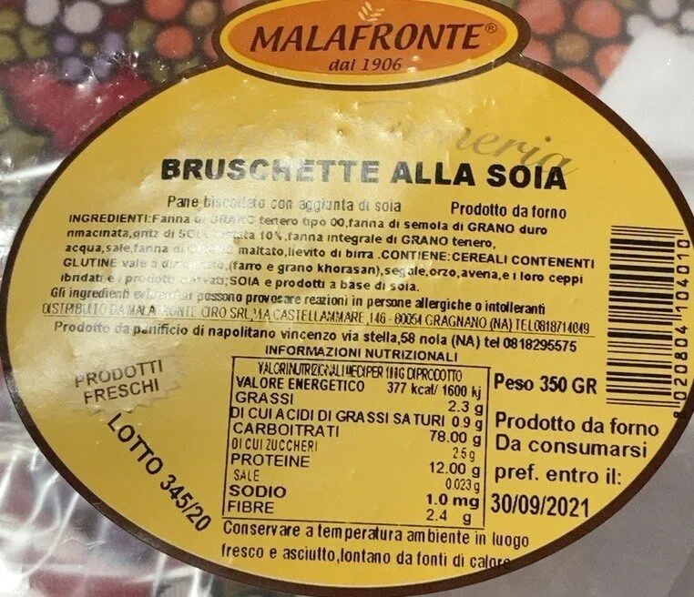 Bruschette alla soia
