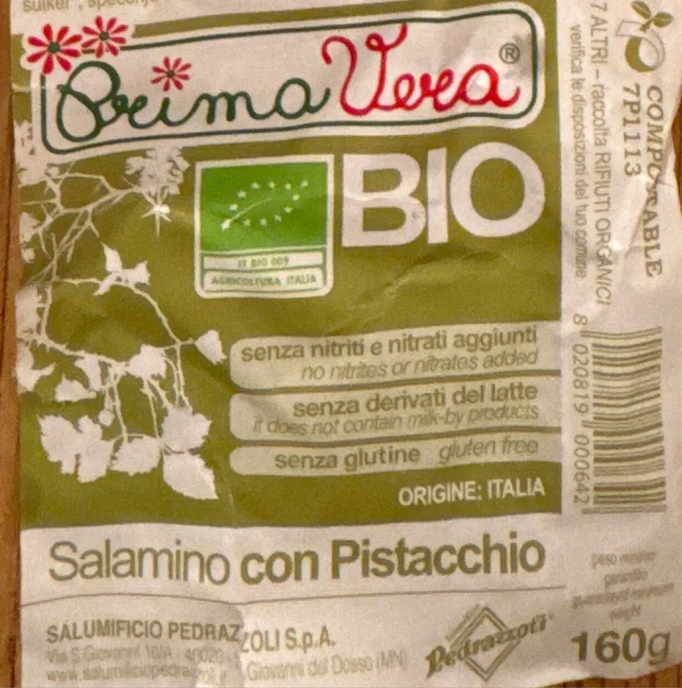 Salamino con Pistacchio
