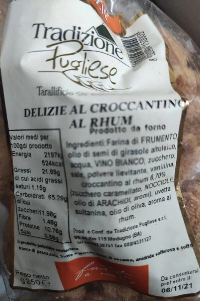 Delizie al croccantini al rhum