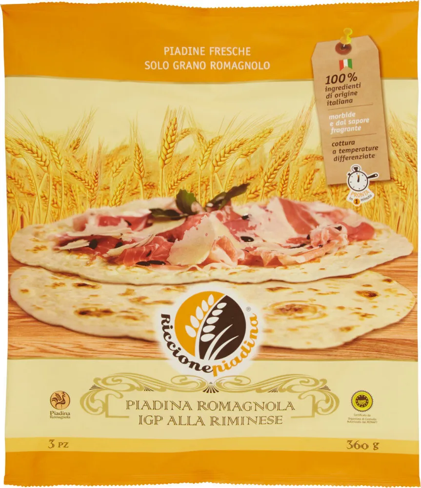 Piadina romagnola IGP alla riminese