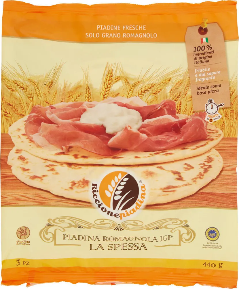 Piadina romagnola IGP la spessa