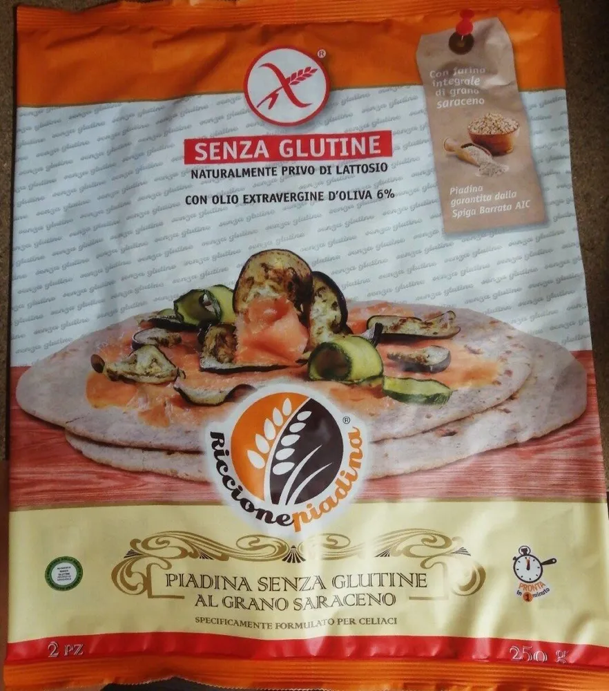 Piadina senza glutine al grano saraceno