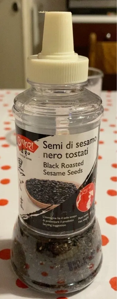 Semi di sesamo nero tostati