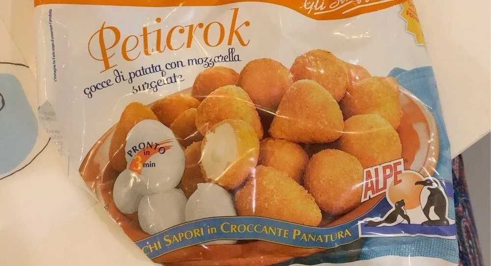 Grocce di patata con mozzarella surgelate