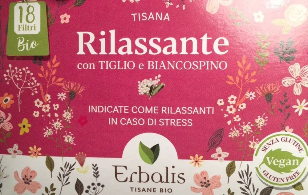 Tisana rilassante  tiglio e biancospino