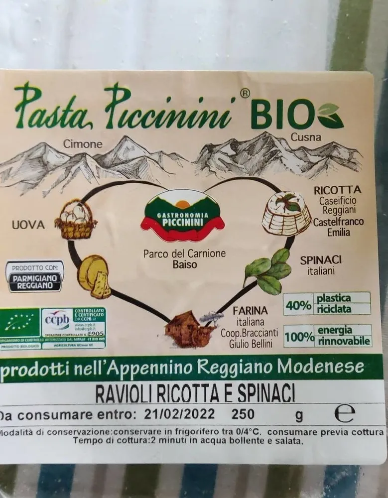 Ravioli ricotta e spinaci