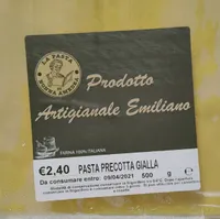 Pasta precotta gialla