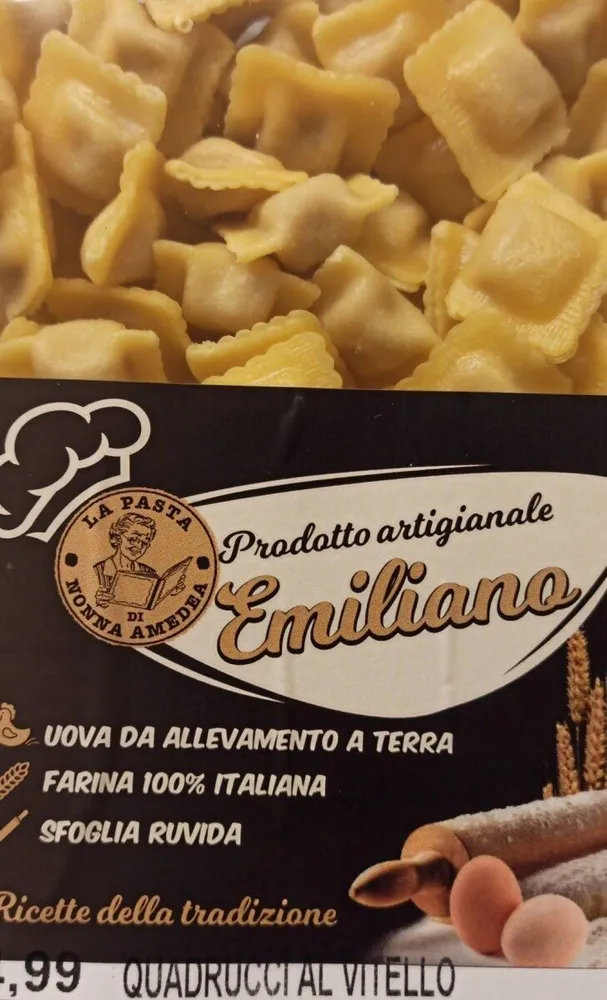 Pasta fresca all'uovo ripiena di carne