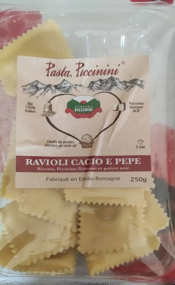 Ravioli cacio e pepe
