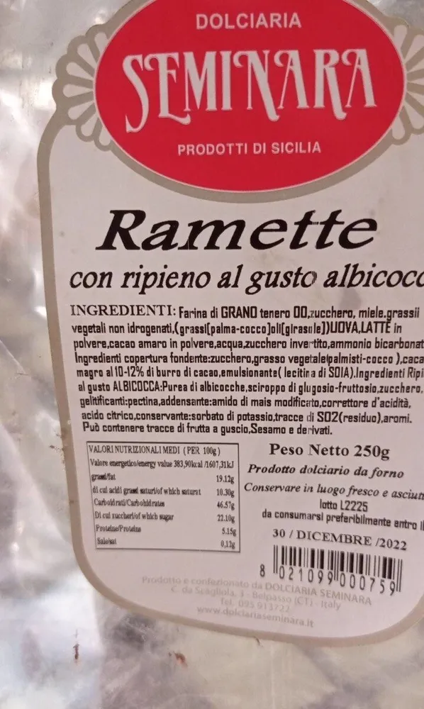 Ramette con ripieno al gusto di albicocca