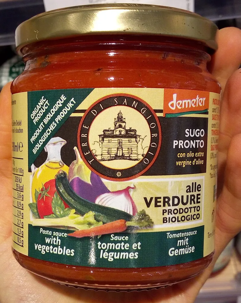 Sauce tomate et légumes