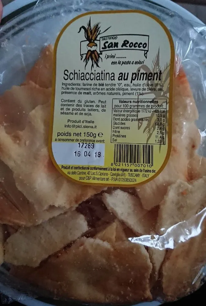 Schiacciatina au piment