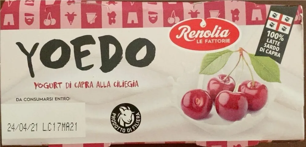 Yoedo yogurt di capra alla ciliegia