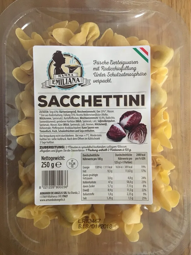 Sacchettini Al Radicchio