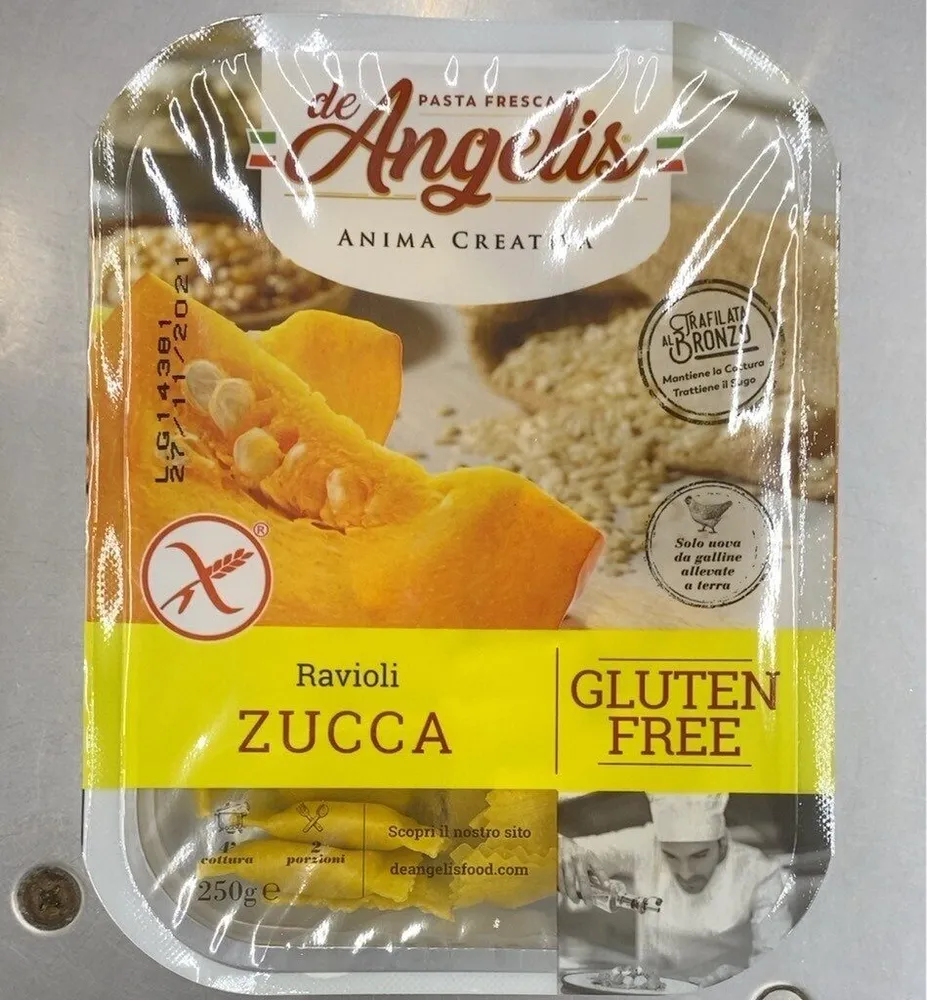 Ravioli di zucca senza glutine