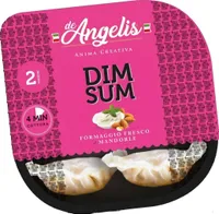Dim sum con formaggio fresco e mandorle