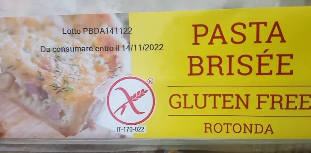 Pasta brisée senza glutine