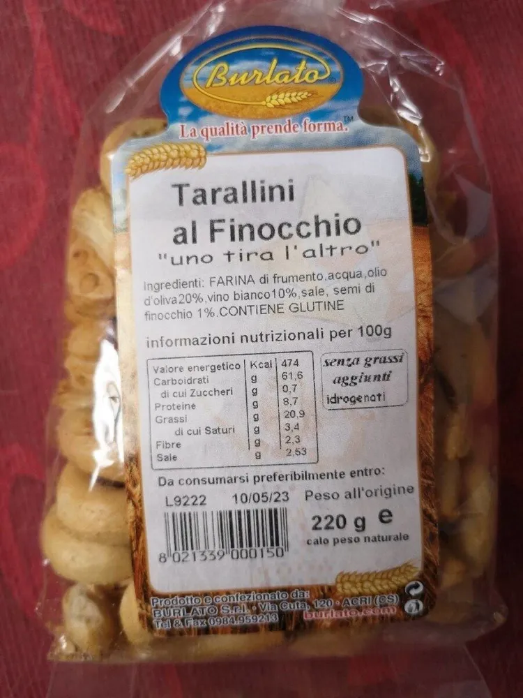 Tarallini al Finocchio "uno tira l'altro"