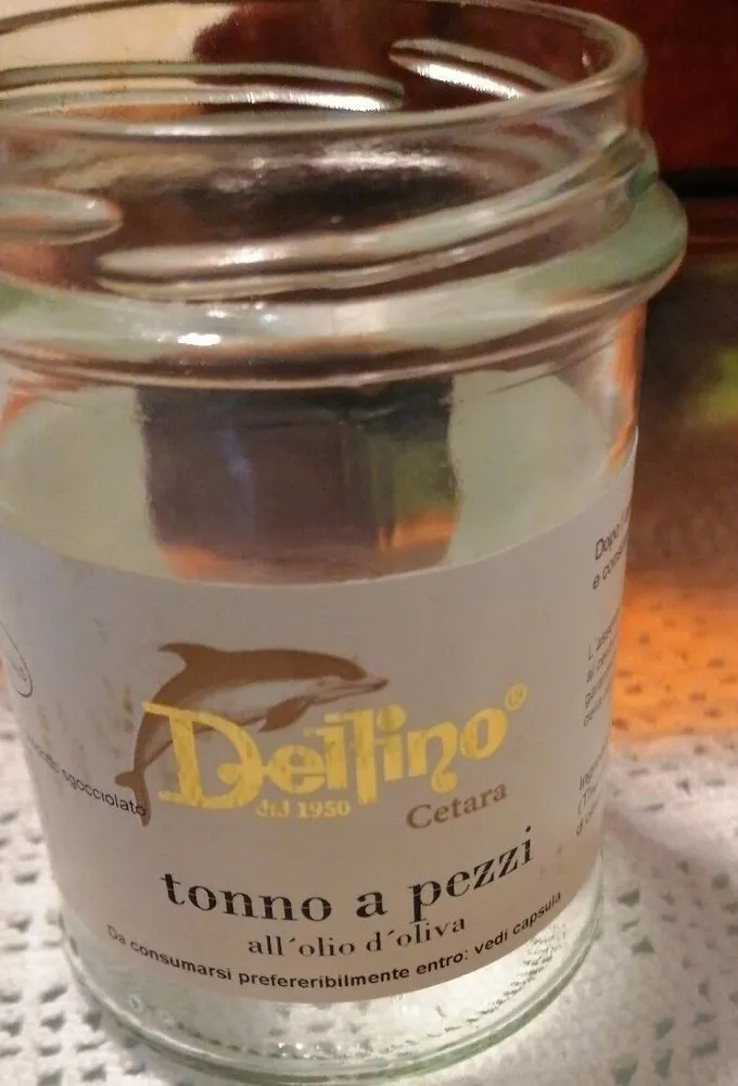tonno a pezzi all'olio di oliva