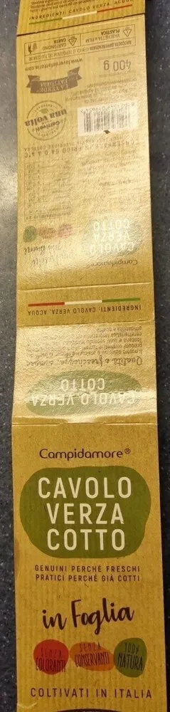 Cavolo verza cotto