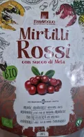 Mirtilli rossi con succo di mela