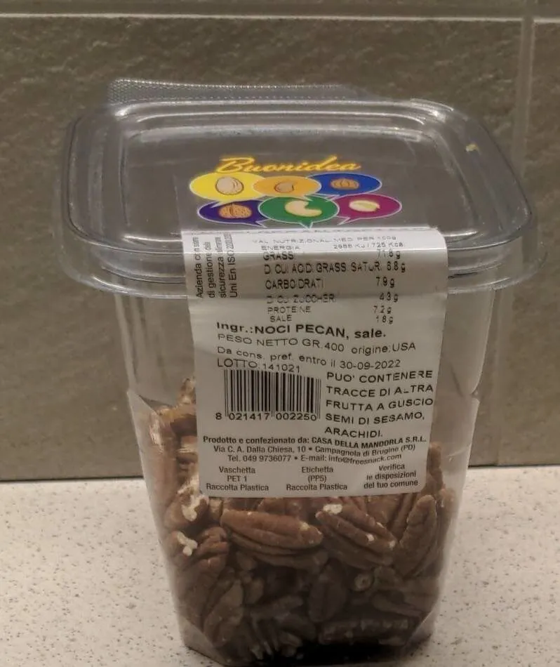 Noci Pecan Tostate e Salate