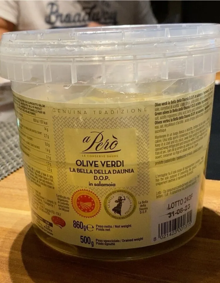 Olive verdi la bella della daunia