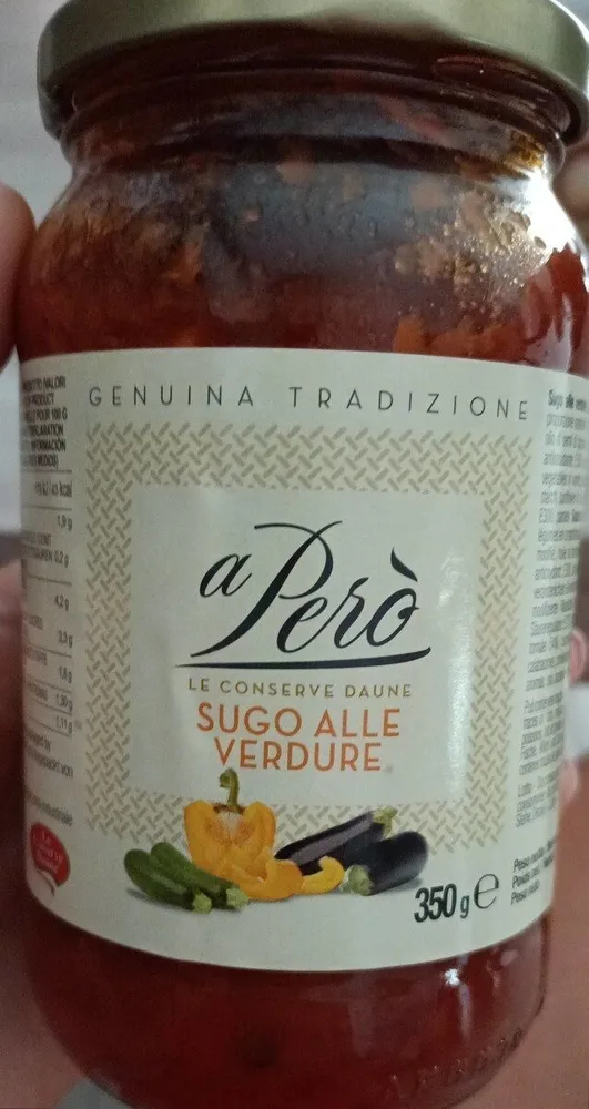 A però sugo alle verdure